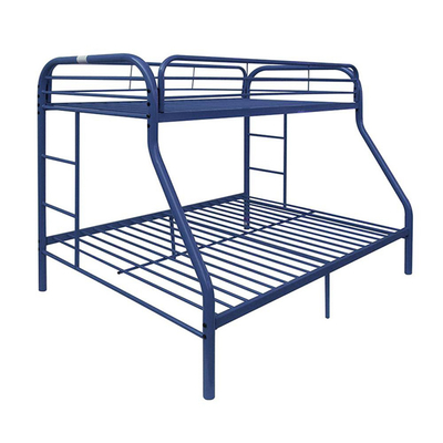 Adulto azul do quadro da cama de beliche do metal do tamanho da rainha para a escola