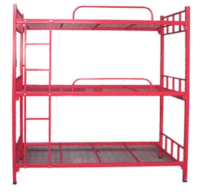 Quadro de metal preto Cama tripla Cama de 3 camadas de aço para casa Mobiliário de negócios Fábrica da China