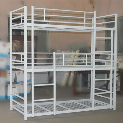 Quadro de metal preto Cama tripla Cama de 3 camadas de aço para casa Mobiliário de negócios Fábrica da China