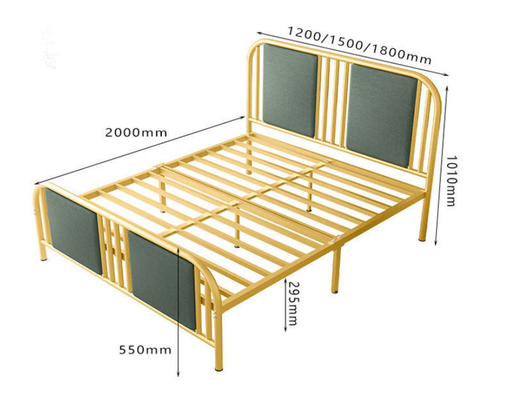 Da mobília de aço do quarto da cama individual do quadro da cama do metal preço de fábrica por atacado