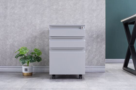 Metal Mobile Filing Storage Pedestal For Office