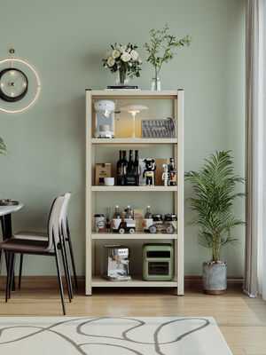 Armário de prateleiras de armazenamento de altura ajustável multicamadas de metal projetado para utilização do espaço com estrutura forte