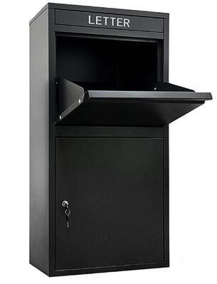 Caixa de correio à prova de ferrugem com fechadura para entrega de cartas e outras mercadorias