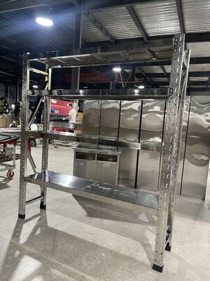 Industrial Metal Shelves Heavy Duty Steel Storage Racks Adjustable Shelving Units Designed for Warehouse and Commercial