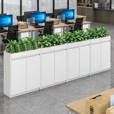 Armário de Plantação de Aço Unidade superior com 3 espaços de plantação individuais Estante de exibição de pote de flores de metal moderno para decoração de jardim doméstico interior
