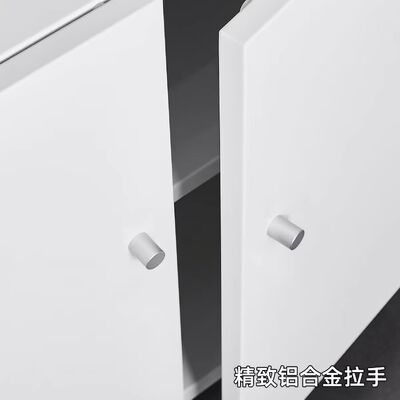 Low-Profile Mobile Steel Printer Cabinet with Rolling Casters, Compact Metal Printer Stand for Office Equipment Organization and Space-Saving Storage