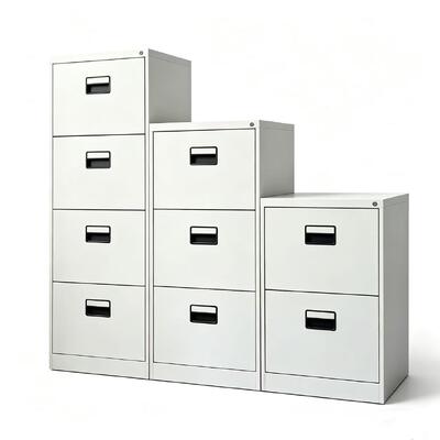 Arquivo de arquivos de aço A4 de 4 gavetas com fechadura para armazenamento de arquivos pendurados FC e organização de documentos de escritório