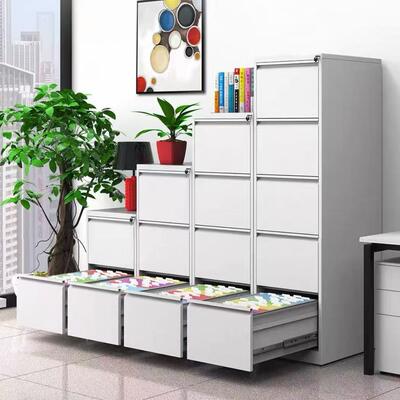 Arquivo de arquivos de aço A4 de 4 gavetas com fechadura para armazenamento de arquivos pendurados FC e organização de documentos de escritório