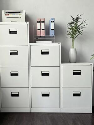 Arquivo de arquivos de aço A4 de 4 gavetas com fechadura para armazenamento de arquivos pendurados FC e organização de documentos de escritório