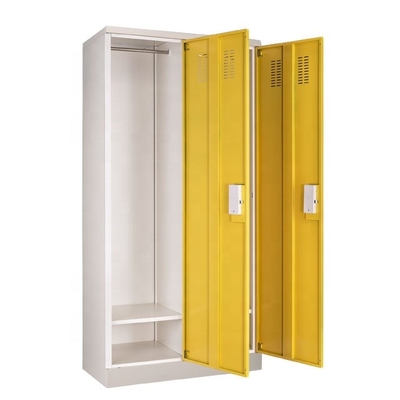 2 portas RAL colorem grandes cacifos de armazenamento do metal